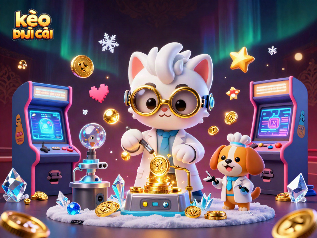 Engage in thrilling moments with kèo nhà cái, where an eccentric scientist cat leads a vibrant casino adventure.