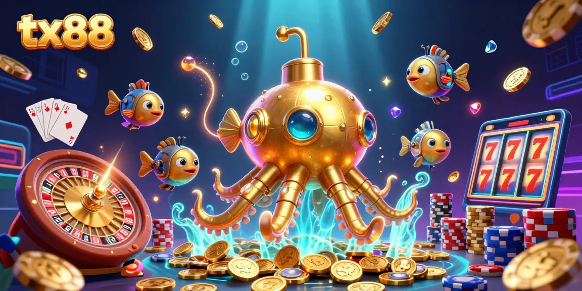 Experience thrilling gameplay at tx88 with vibrant 3D casino graphics, winning coins, and exciting game elements.