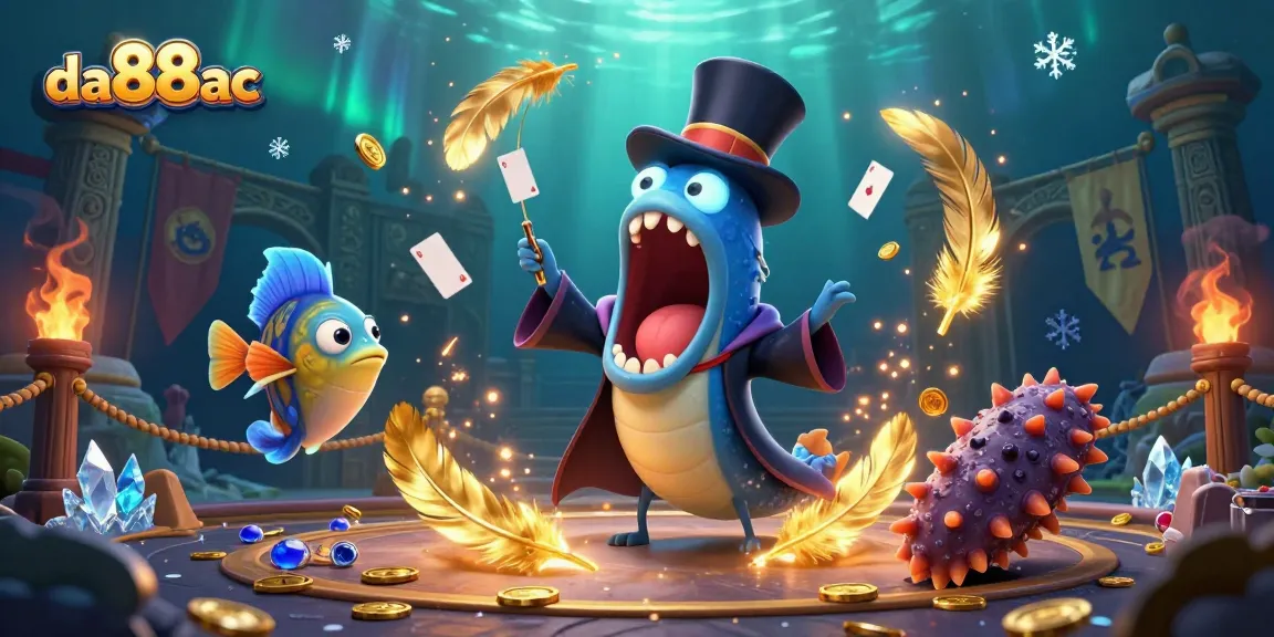 da88ac showcases innovative card tricks with a magical deep-sea theme in this captivating casino illustration.
