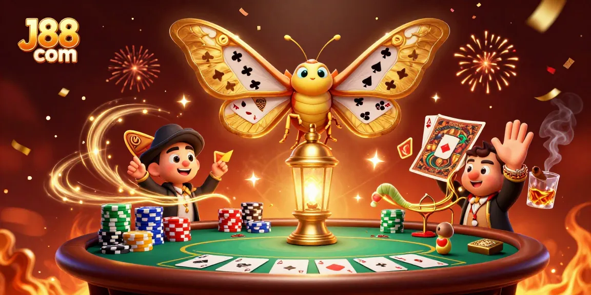 Experience the thrill at J88 com with vibrant casino illustrations of games and excitement.