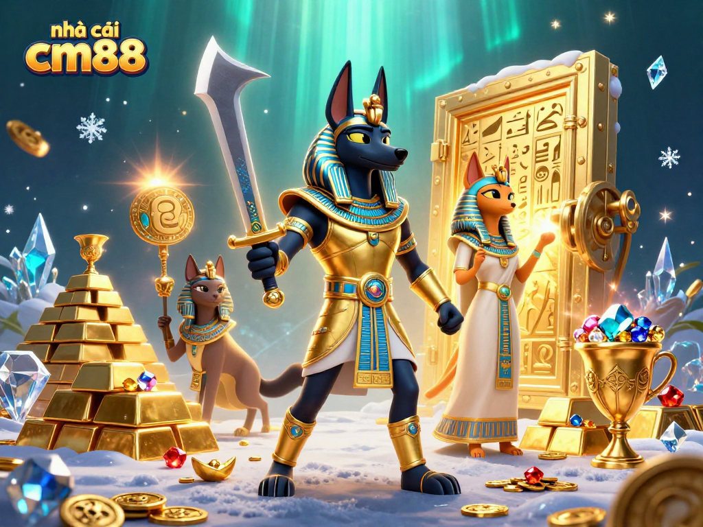 Engage with nhà cái cm88 through thrilling casino adventures featuring ancient Egyptian characters and rich treasures.
