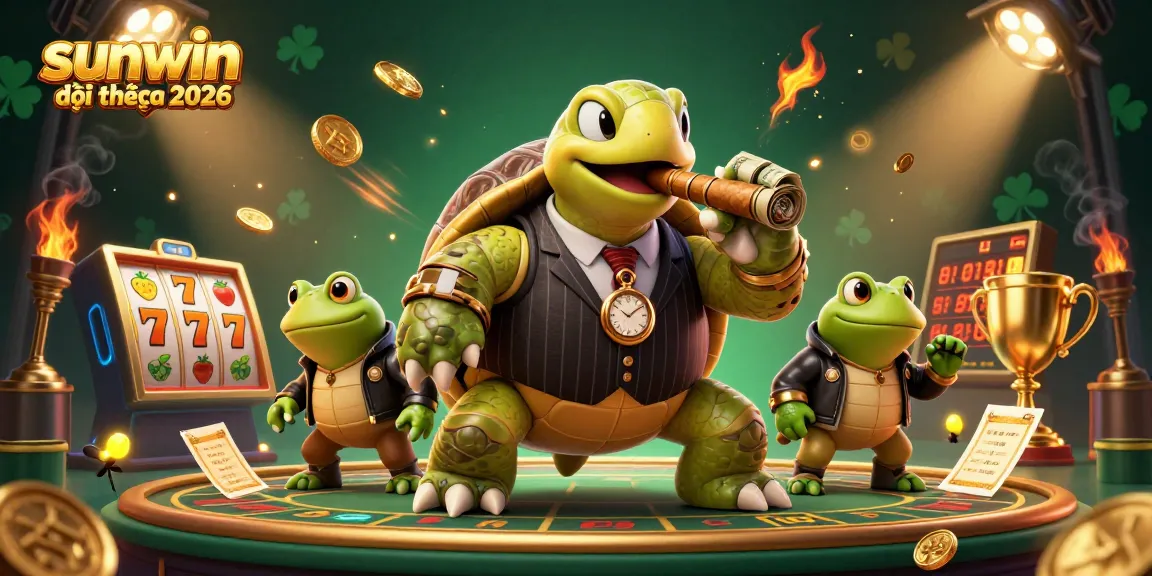 Experience the thrill of sunwin đổi thưởng 2026 in a vibrant 3D casino scene with animated elements.