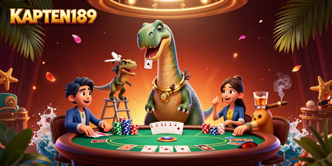 KAPTEN189 menampilkan ilustrasi slot online yang menarik dengan detail mendetail dan karakter kartun