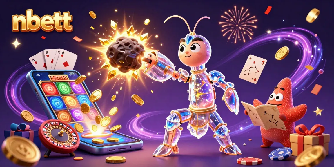 Engage in thrilling gaming with nbett's cosmic samurai mantis shrimp and dazzling gold effects.