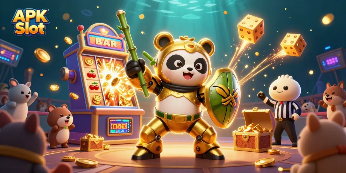Spin and win with APK Slot in an exciting 3D scene bursting with dynamic casino elements